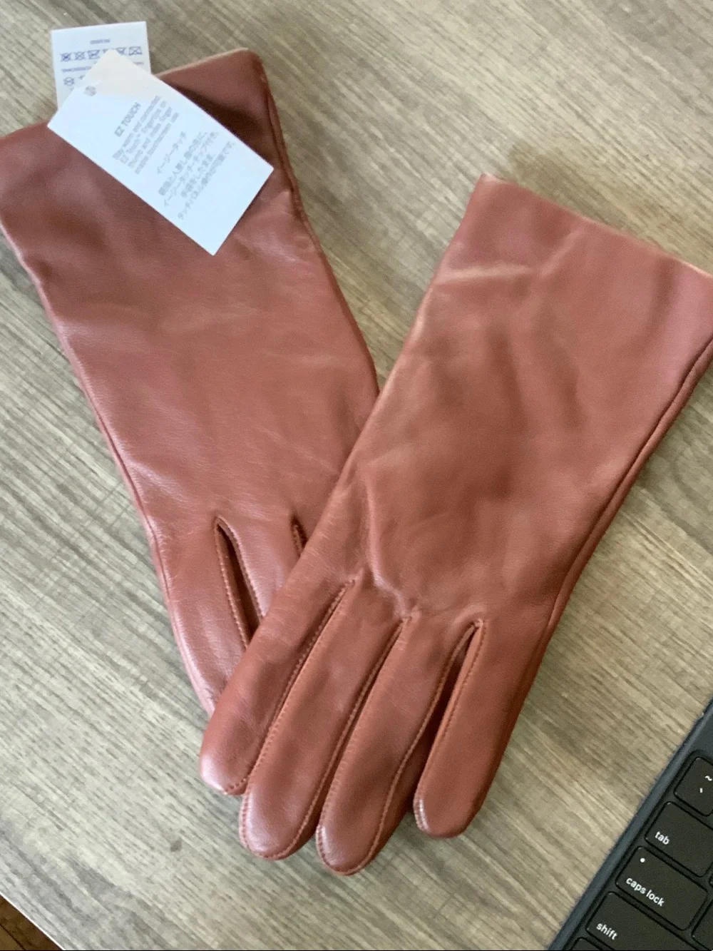 Lands End sized gloves